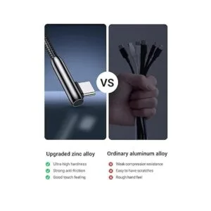 UGREEN Cable USB C de aleación de zinc en ángulo recto_3