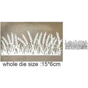 Troqueles de metal con borde de hierba de trigo troqueles_3