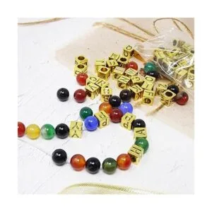 Honbay 78 cuentas de metal de 0.276 in cuentas de_4