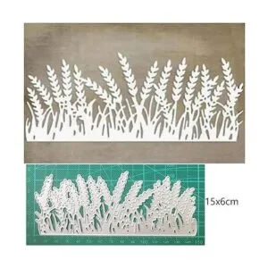 Troqueles de metal con borde de hierba de trigo troqueles_2