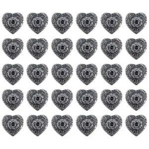 Tighall 30 remaches plateados antiguos con patrón de_4