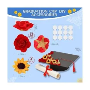 30 calcomanías florales de rosas con parte trasera plana_3