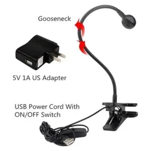 3W 395NM Luz LED negra lámpara flexible de cuello de_4