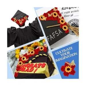 30 calcomanías florales de rosas con parte trasera plana_5