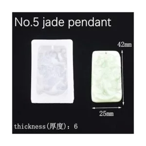 Paquete de 5 moldes de amuleto tradicional chino de Buda_6