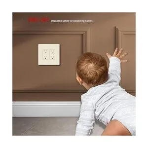 Embellecedor Enerlites para enchufe sin tornillos seguro_4