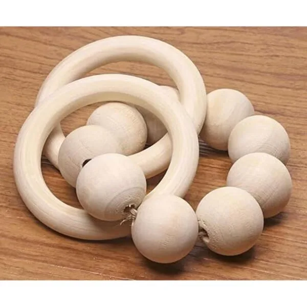 Penta Angel Anillos de madera 10 anillos de madera maciza_4