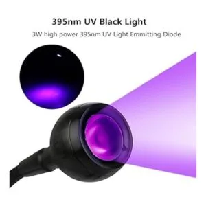 3W 395NM Luz LED negra lámpara flexible de cuello de_2
