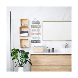 Hotop Letrero para decoración de pared de baño letrero de_5