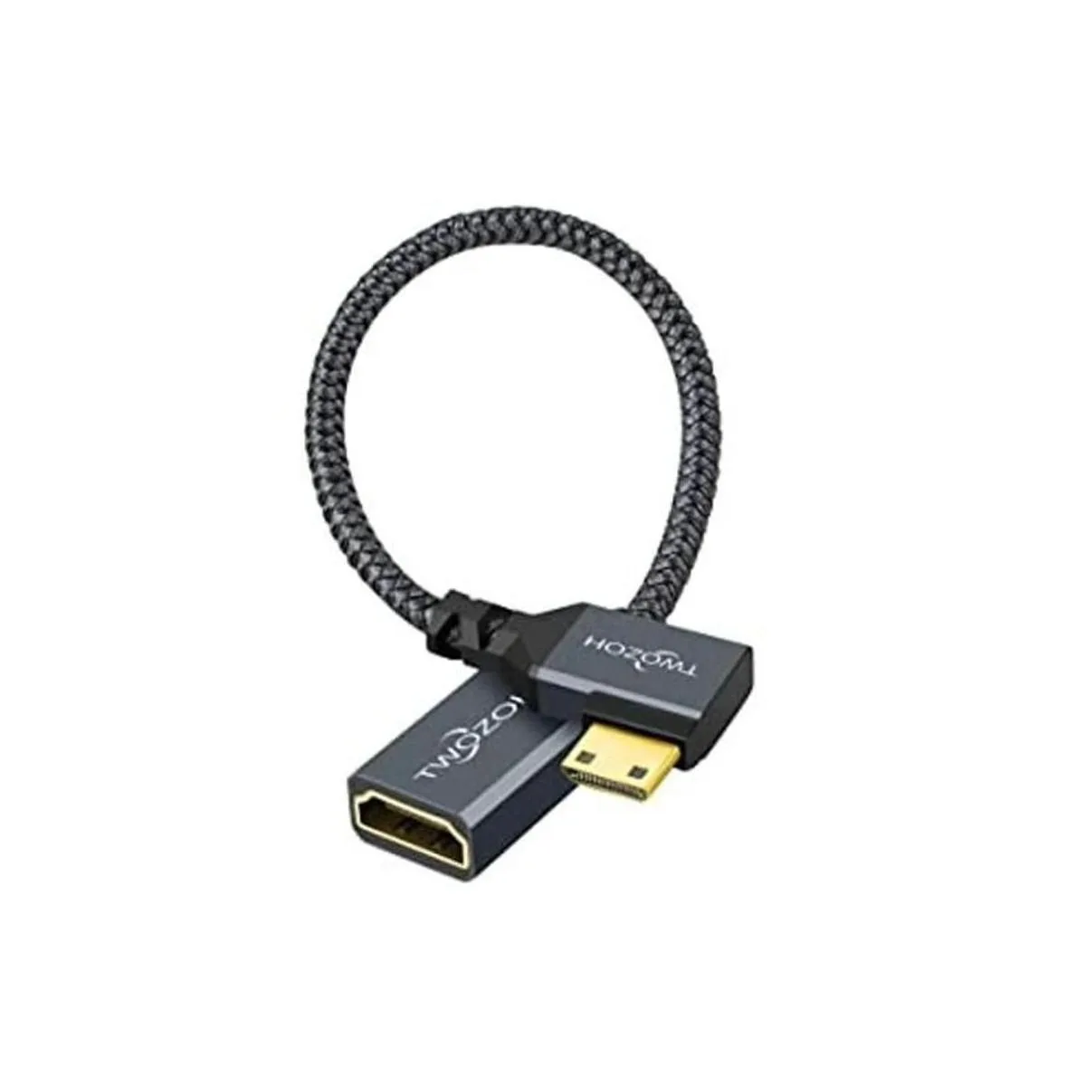 Twozoh Cable adaptador mini HDMI a HDMI de 0.6 pies_1