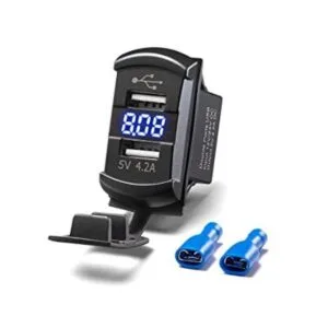 Caflower Interruptor basculante USB cargador de coche_1