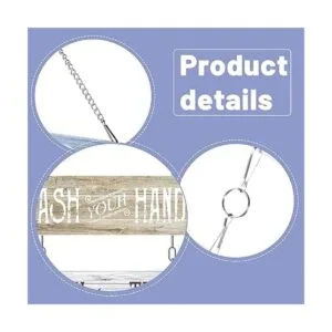 Hotop Letrero para decoración de pared de baño letrero de_3