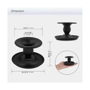 Thindolex Portavelas para centro de mesa juego de 2_7