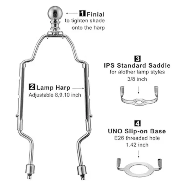Kit de soporte de pantalla de lámpara de 8 9 10 pulgadas_3