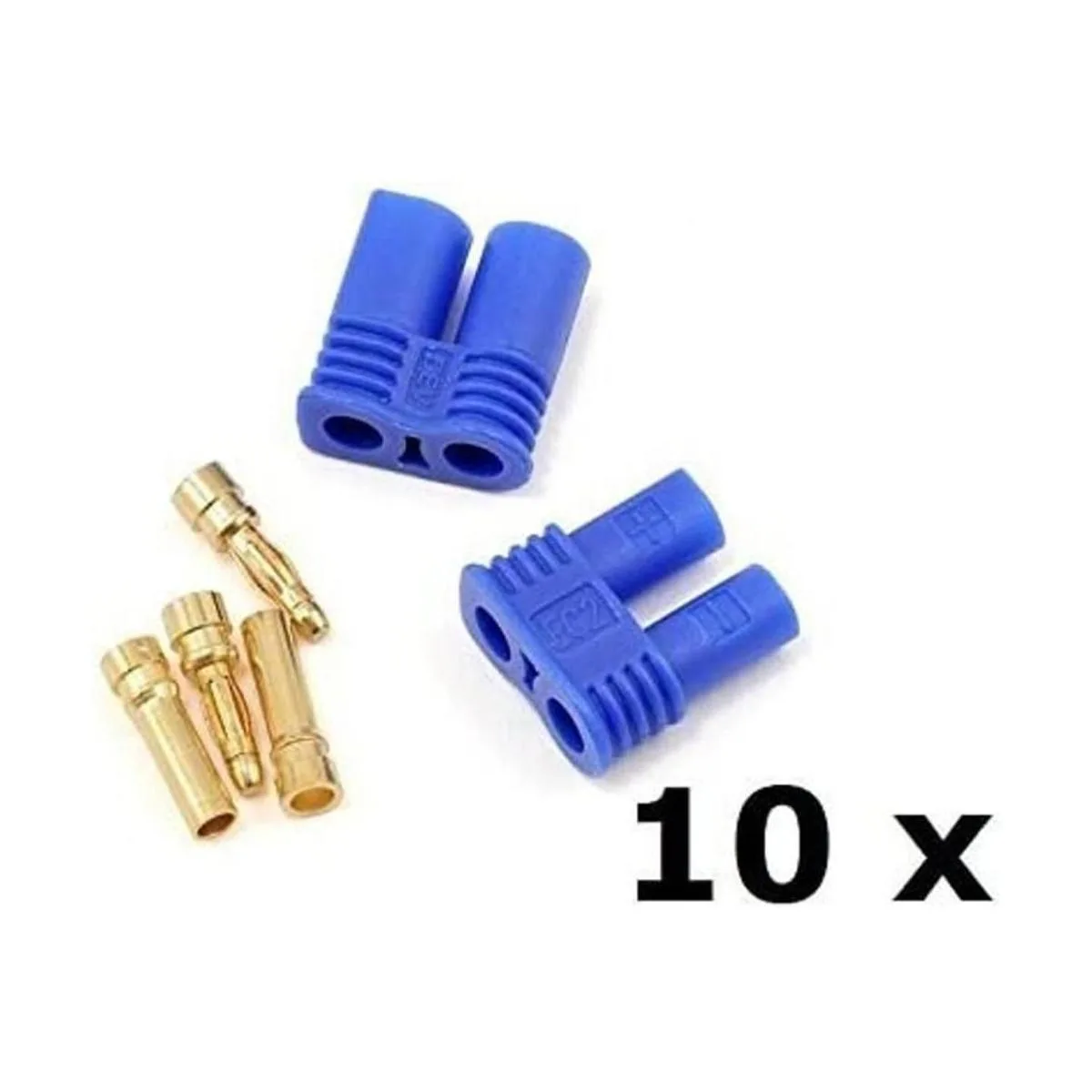 EC2 2 mm plátano Plug macho a hembra Oro Bullet Conector_1