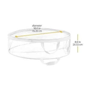 Whitmor Bolsa transparente para corona 30 pulgadas_3