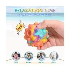 Paquete de 4 bolas de juguete sensorial Push Pop Bubble_5