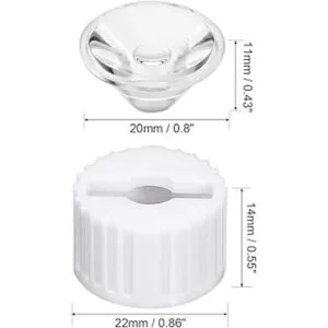 uxcell Lente LED de 0.787 in 8 grados con soporte_4