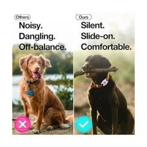 WHALEZON Soporte para collar de perro funda de silicona_7