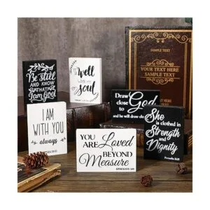 6 carteles de madera con versículo bíblico mini letreros_4