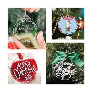 4 moldes de resina de adorno redondo de Navidad de 3_4