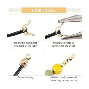 BENECREAT 150 piezas chapadas en oro de 18 quilates para_5