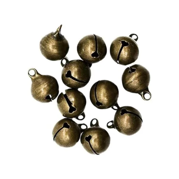 Pinenjoy 50 cascabeles vintage de 0.551 in 59 pulgadas_4