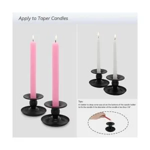 Thindolex Portavelas para centro de mesa juego de 2_5