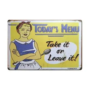 ERLOOD Letrero de metal para decoración de pared con_1