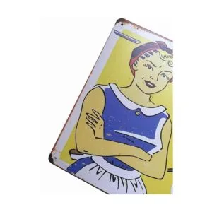 ERLOOD Letrero de metal para decoración de pared con_2