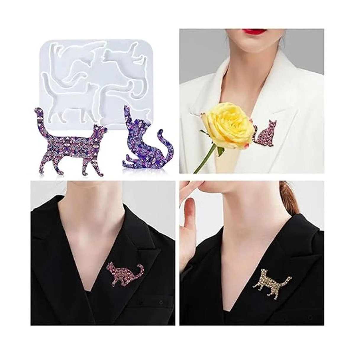 iSuperb Moldes de resina para gatos lindos moldes de_4