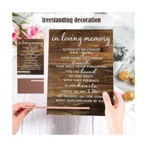 Letrero conmemorativo de mesa para bodas decoraciones de_5