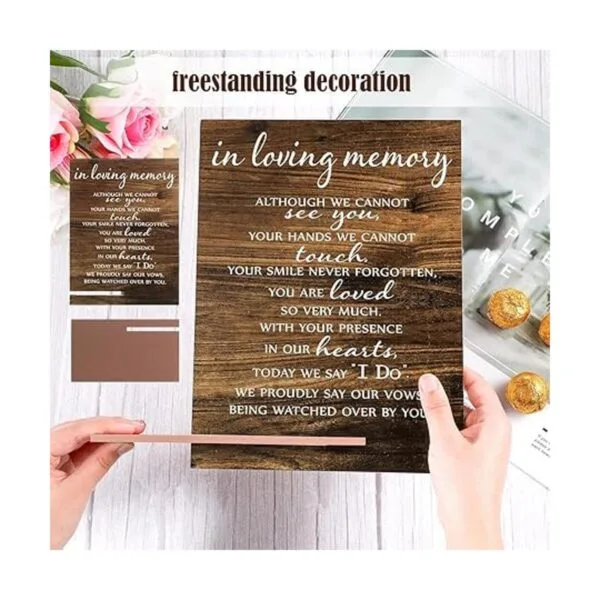 Letrero conmemorativo de mesa para bodas decoraciones de_5