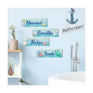 4 piezas para decoración de baño temática de verano_2