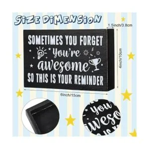 Letrero inspirador de madera con texto en inglés_2