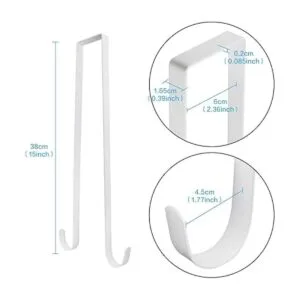 BNYZWOT Gancho de doble cara para colgar corona sobre la_4