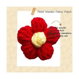 Colorful Flower Crochet Appliques 15pcs Colorful Hand_2