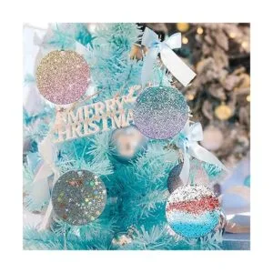 4 moldes de resina de adorno redondo de Navidad de 3_5