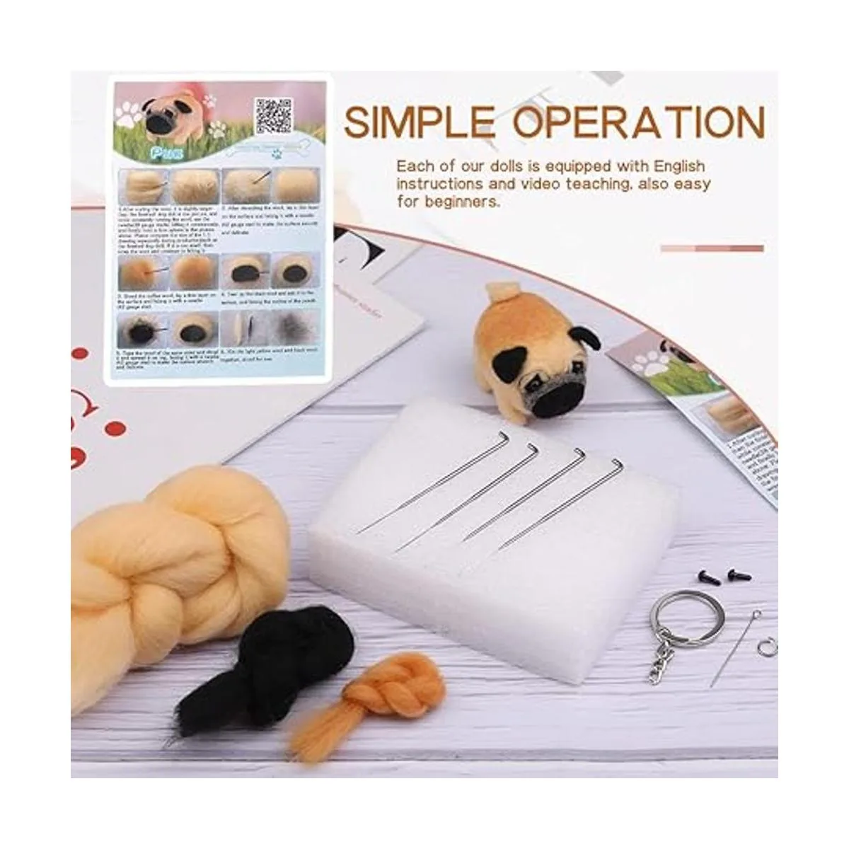 Kits de fieltro de aguja kits de suministros de fieltro_3