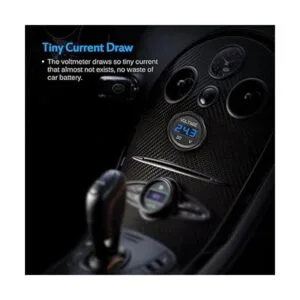 MICTUNING MICVMVoltímetro azul pantalla digital LED de 12_2