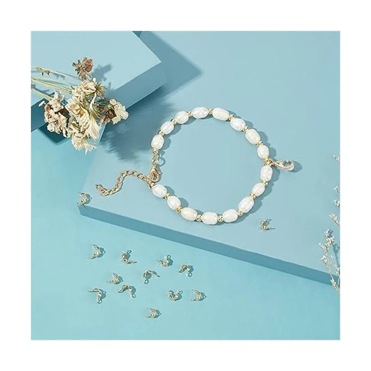 BENECREAT 150 piezas chapadas en oro de 18 quilates para_6