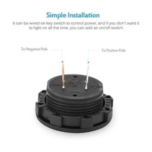 MICTUNING MICVMVoltímetro azul pantalla digital LED de 12_5