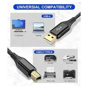 Sweguard Cable de impresora USB 2.0 de 10 pies cable_2