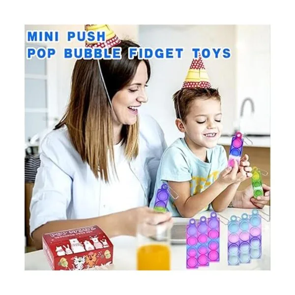 75 piezas de juguetes para ansiedad de Chirstmas Mini para_5