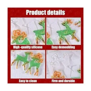 Moldes de resina de Navidad moldes de silicona para_3