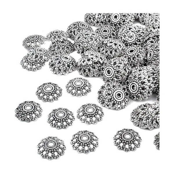 Hmjpng 200 tapas de cuentas de plata envejecida con forma_4