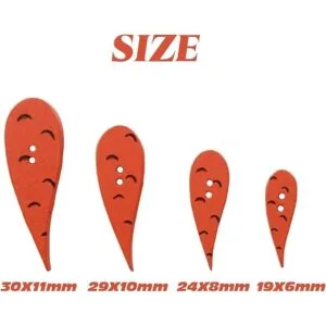 GXXMEI 200 botones de nariz de zanahoria para manualidades_2