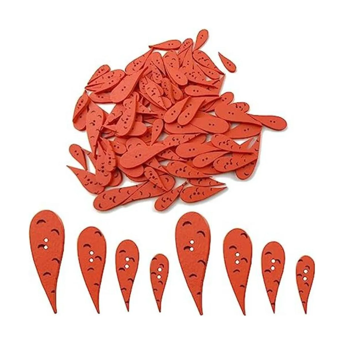 GXXMEI 200 botones de nariz de zanahoria para manualidades_1