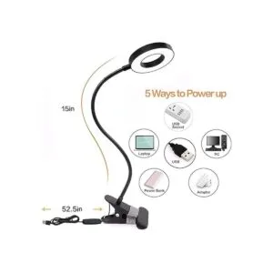 Lámpara de estudio de libro de lectura LED con clip 3_3