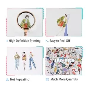 150 calcomanías para personas para suministros de diario_5